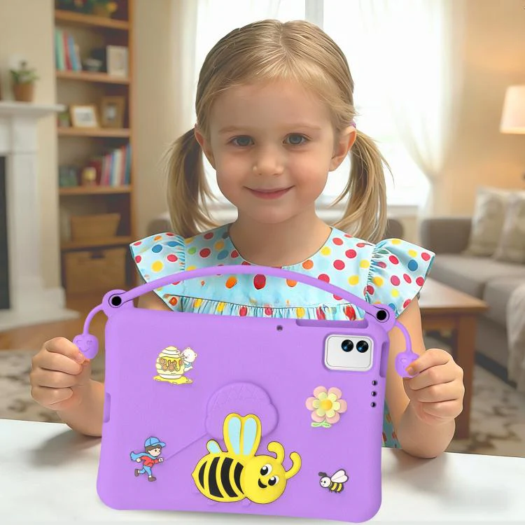 For Tecno Megapad 11 Little Bee EVA Shockproof Tablet Case(Purple) - Image 7