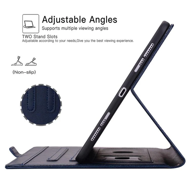 For Tecno Megapad Pro 12 Front Pocket Business Vegan Leather Tablet Case(Blue) - Image 8