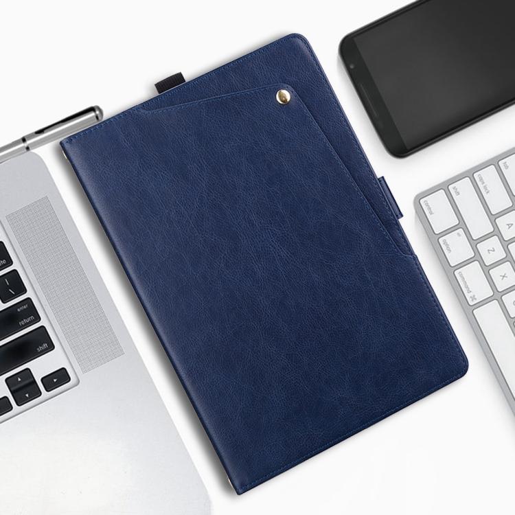 For Tecno Megapad Pro 12 Front Pocket Business Vegan Leather Tablet Case(Blue) - Image 9