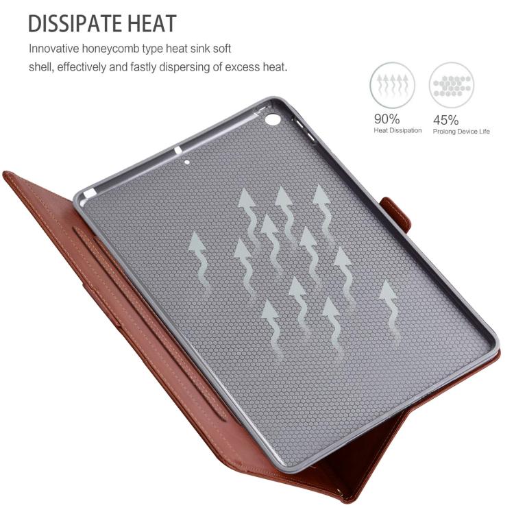 For Tecno Megapad Pro 12 Front Pocket Business Vegan Leather Tablet Case(Brown) - Image 7