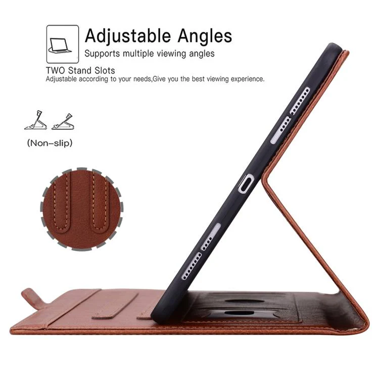 For Tecno Megapad Pro 12 Front Pocket Business Vegan Leather Tablet Case(Brown) - Image 8