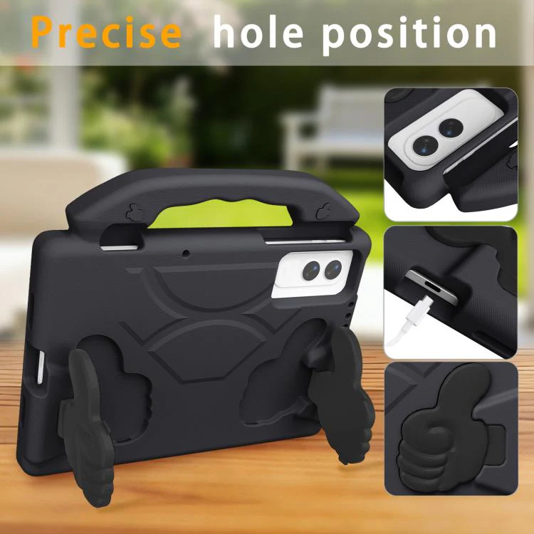 For Tecno Megapad SE 11 2025 Thumb Bracket EVA Shockproof Tablet Case(Black) - Image 3