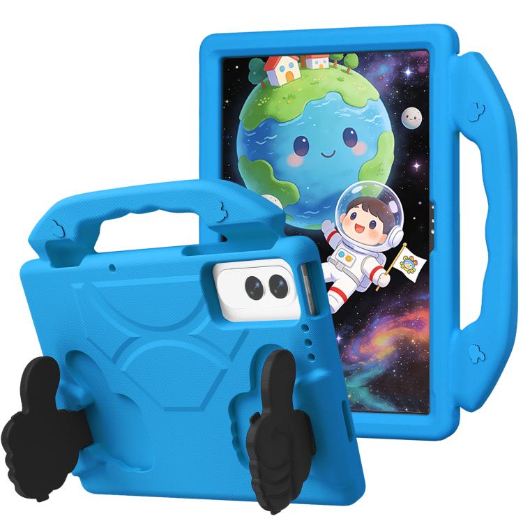 For Tecno Megapad SE 11 2025 Thumb Bracket EVA Shockproof Tablet Case(Blue)