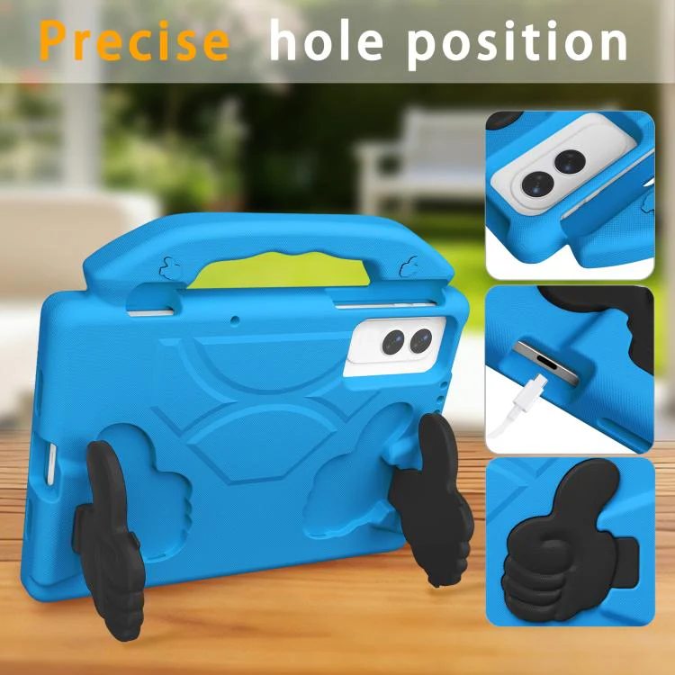 For Tecno Megapad SE 11 2025 Thumb Bracket EVA Shockproof Tablet Case(Blue) - Image 3