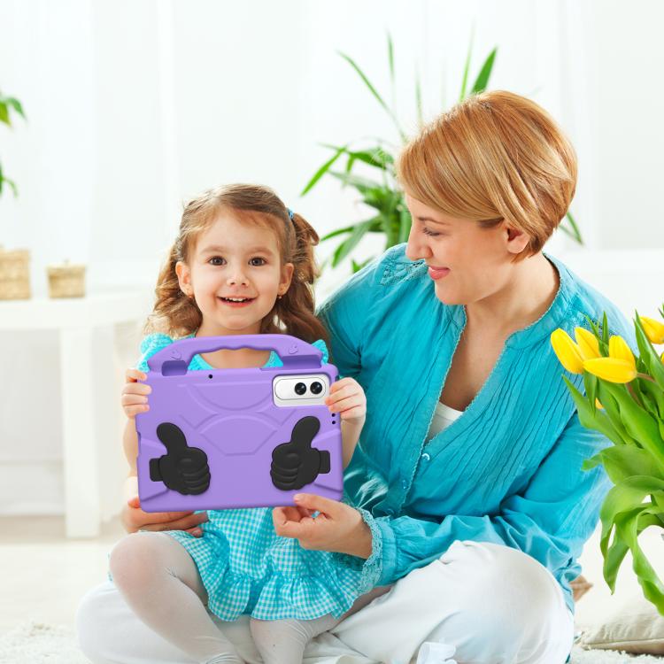 For Tecno Megapad SE 11 2025 Thumb Bracket EVA Shockproof Tablet Case(Light Purple) - Image 5