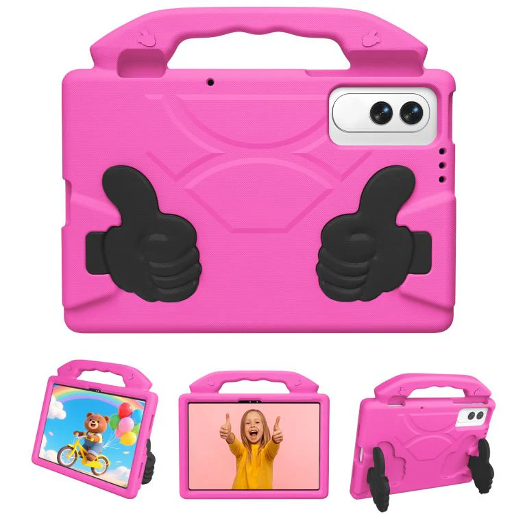 For Tecno Megapad SE 11 2025 Thumb Bracket EVA Shockproof Tablet Case(Rose Red) - Image 2