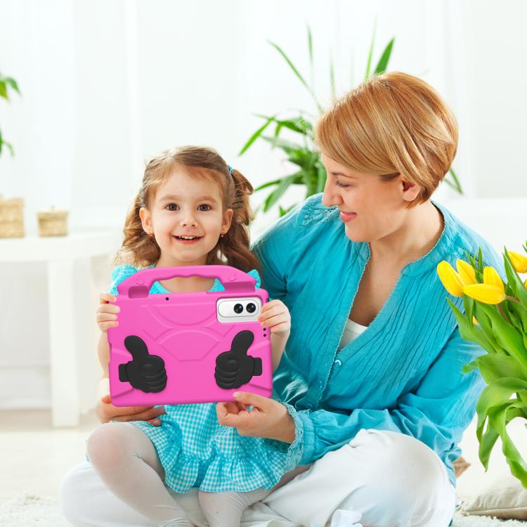For Tecno Megapad SE 11 2025 Thumb Bracket EVA Shockproof Tablet Case(Rose Red) - Image 5