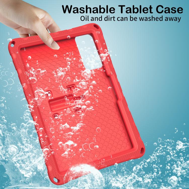 For Tecno Megapad SE 11 Butterfly Bracket EVA Shockproof Tablet Case(Red) - Image 5