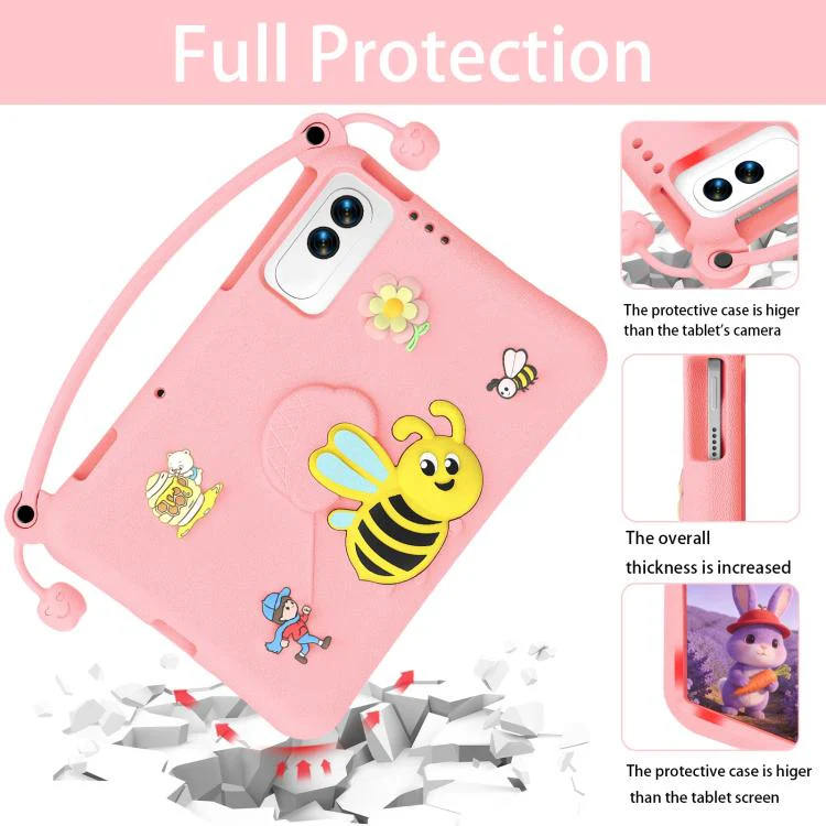 For Tecno Megapad SE 11 Little Bee EVA Shockproof Tablet Case(Pink) - Image 4