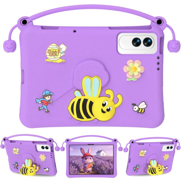 For Tecno Megapad SE 11 Little Bee EVA Shockproof Tablet Case(Purple)
