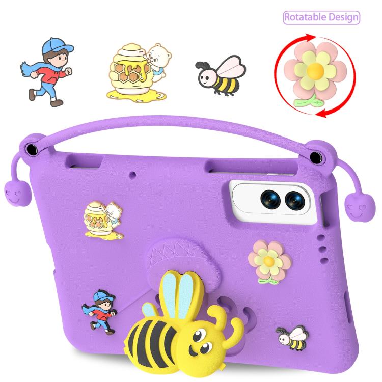 For Tecno Megapad SE 11 Little Bee EVA Shockproof Tablet Case(Purple) - Image 2