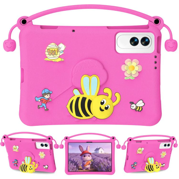 For Tecno Megapad SE 11 Little Bee EVA Shockproof Tablet Case(Rose Red)