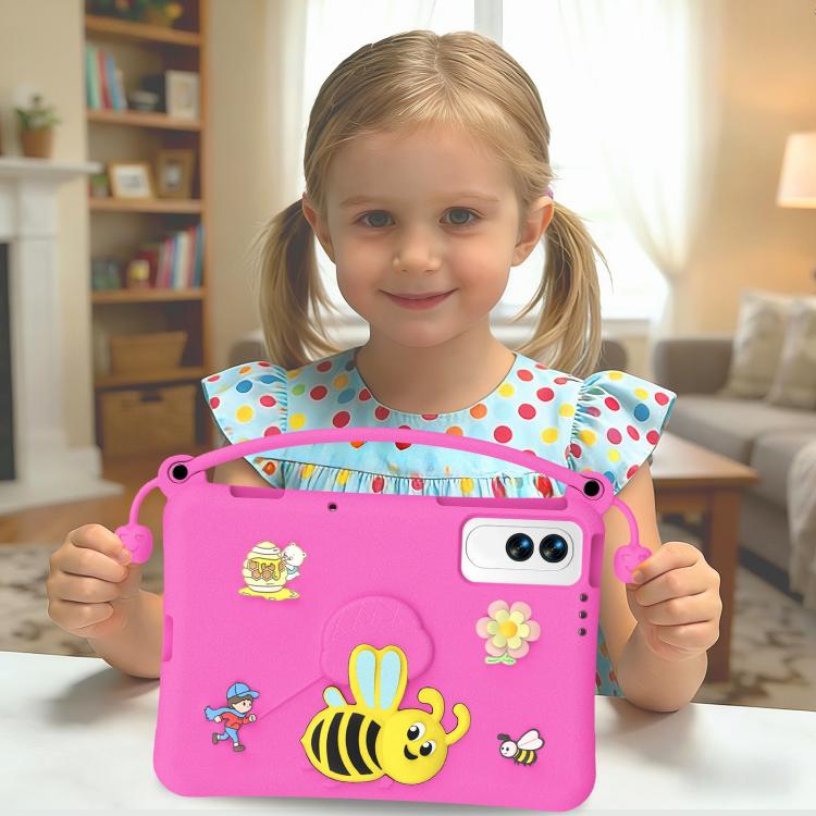 For Tecno Megapad SE 11 Little Bee EVA Shockproof Tablet Case(Rose Red) - Image 7
