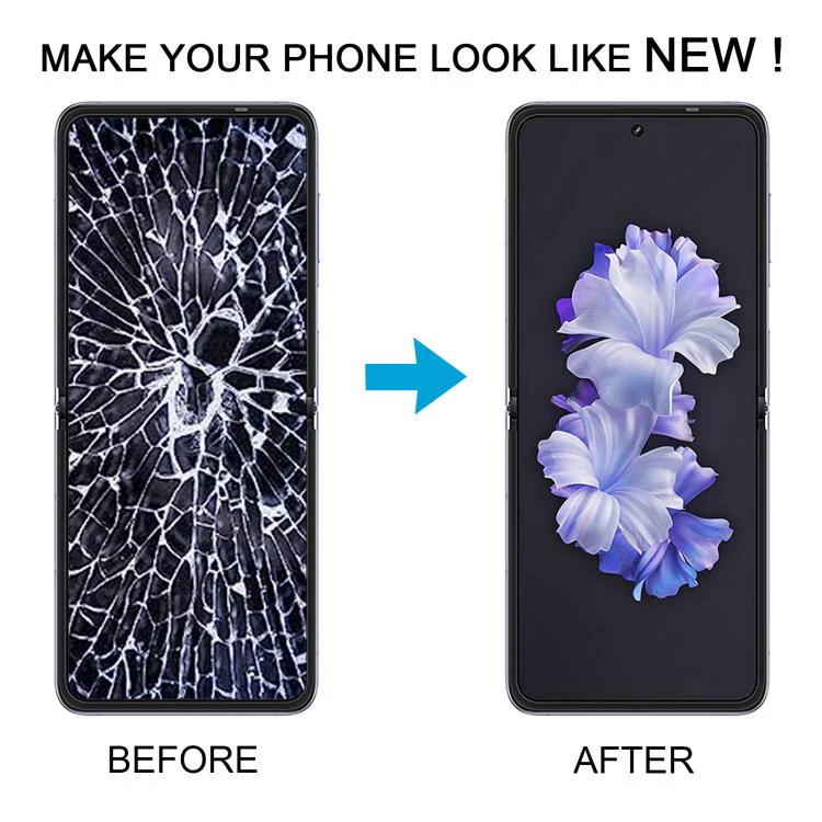 For Tecno Phantom V Flip2 Original AMOLED Material LCD Screen with Digitizer Full Assembly - Image 6