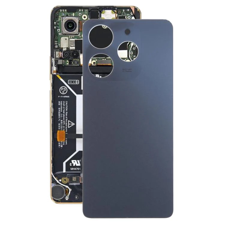 For Tecno Spark 10 Pro KI7 Original Battery Back Cover(Black)