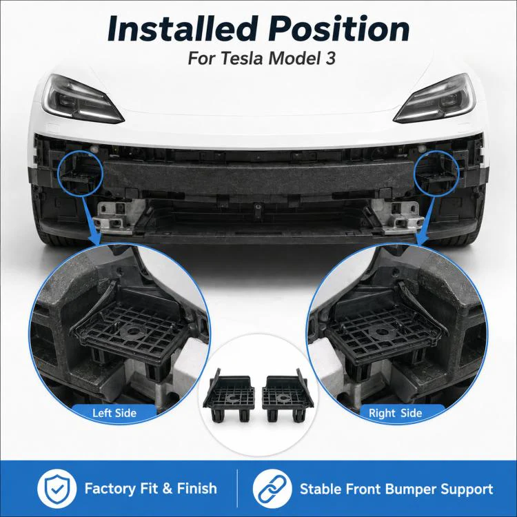 For Tesla Model 3 Front Bumper Bracket 1084171-00-F / 1084172-00(1pair) - Image 5
