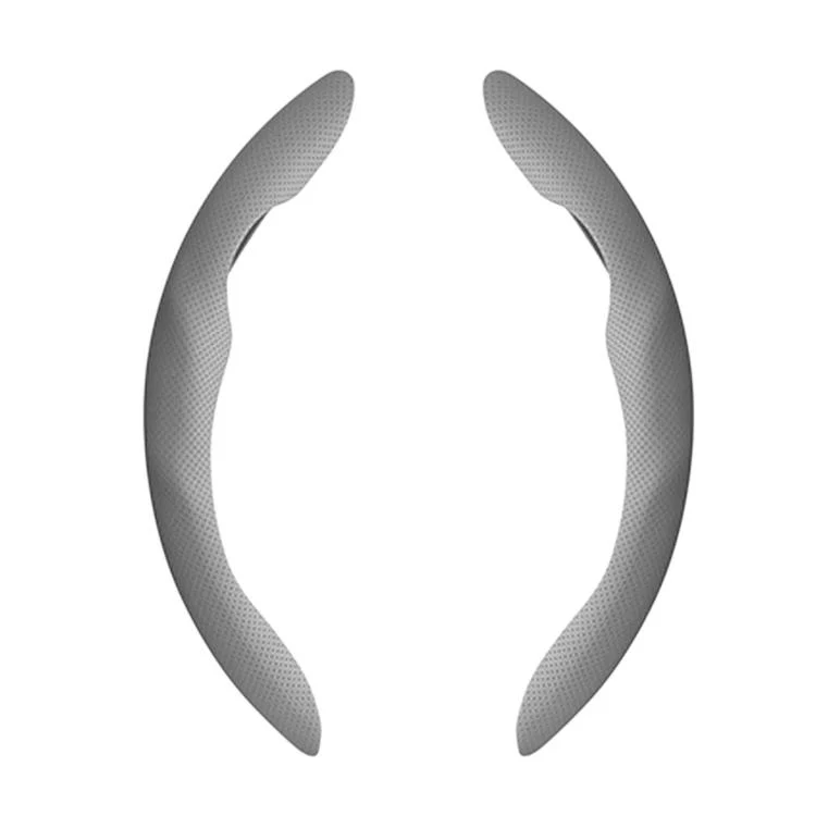 For Tesla Model Series Ultra-Thin Sweat-Wicking Steering Wheel Cover, Spec: NAPPA Grey - Image 2