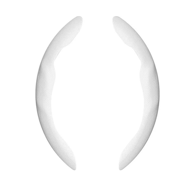 For Tesla Model Series Ultra-Thin Sweat-Wicking Steering Wheel Cover, Spec: NAPPA White - Image 2
