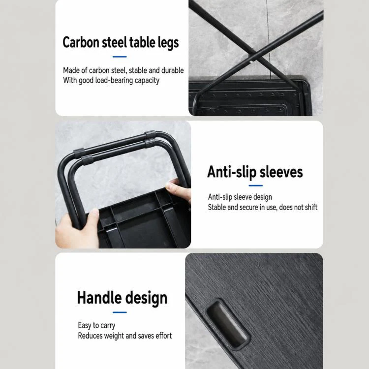 For Tesla Model Y 2021-2025 Trunk Small Table Board Foldable Portable Car Camping Tabletop, Spec: Table+2 Chairs - Image 8