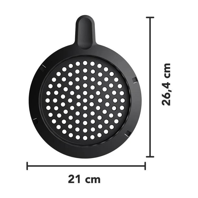 For Thermomix TM7 Food Processor Perforated Dough Batter Strainer Cover Replacement Part(Black) - Image 3