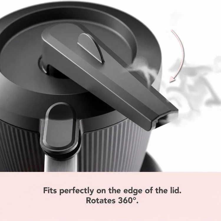 For Thermomix TM7 Food Processor Rotatable Steam Transfer Handle Replacement Part(Black) - Image 7