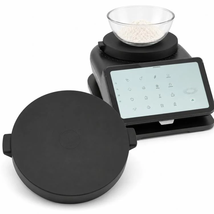 For Thermomix TM7 Scale Base Protection Cover Silicone Weighing Plate(Black)