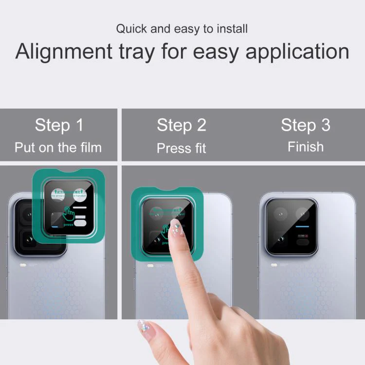 For vivo iQOO 15 Ultra 5G imak Black Version HD Glass Rear Camera Lens Film, Self-positioning Version - Image 5