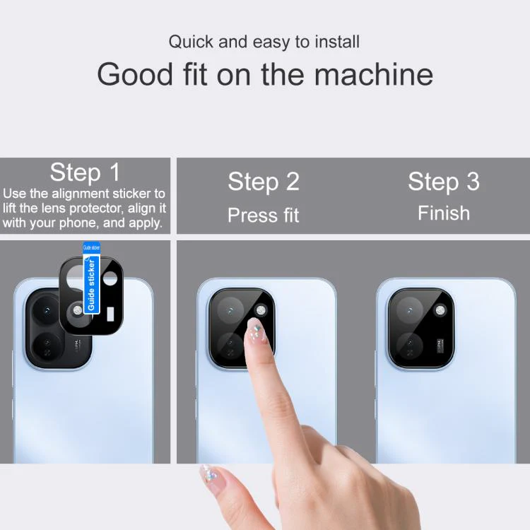 For vivo iQOO Z11 5G imak Rear Camera Lens Glass Film Black Version - Image 4