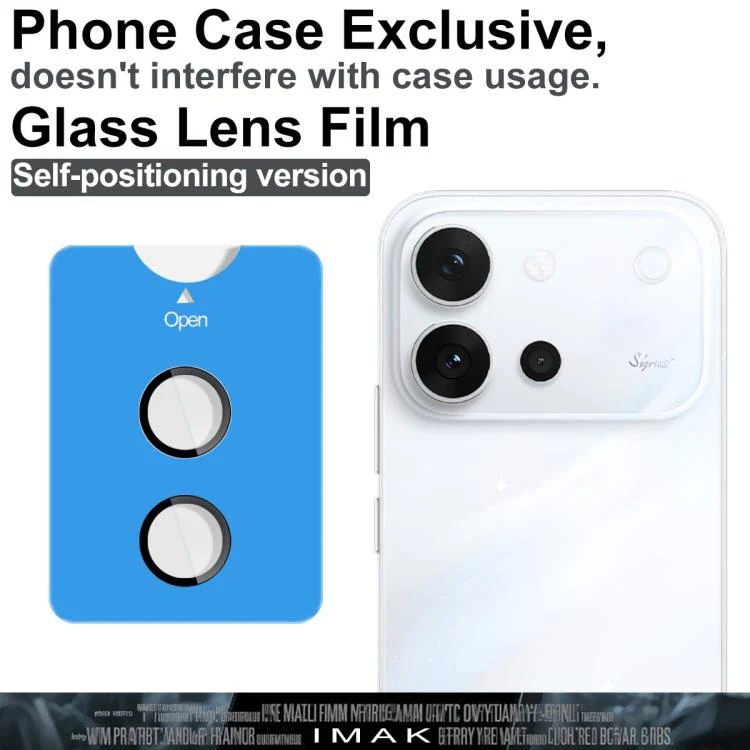 For vivo S60 5G IMAK Glass Rear Camera Lens Film Phone Case Exclusive, Self-positioning Version - Image 2