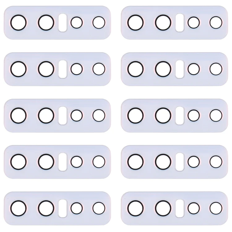 For Vivo V17 Pro 10pcs Back Camera Lens (White)