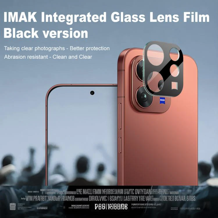 For vivo V70 5G / V70 Elite 5G imak High Definition Integrated Glass Lens Film Black Version - Image 2