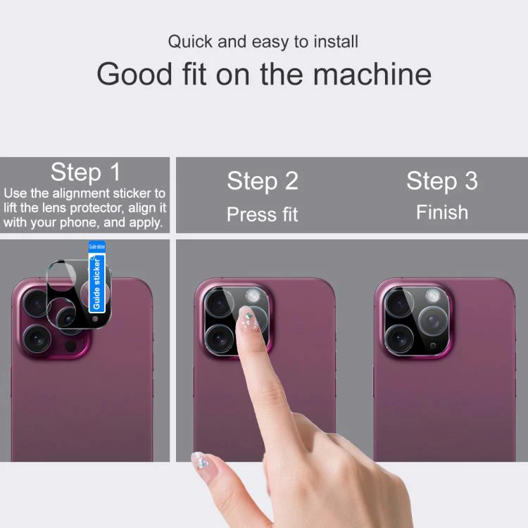 For vivo V70 5G / V70 Elite 5G imak High Definition Integrated Glass Lens Film Black Version - Image 4