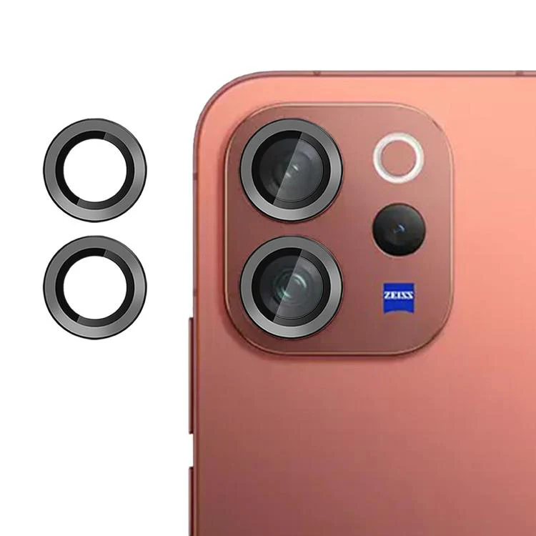For vivo V70 / V70 Elite Kalebol No Flicker Ultra-Thin Individual Camera Lens Tempered Glass Film(Black)