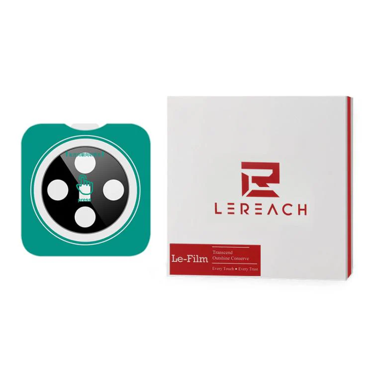 For vivo X200 2pcs/Set LeReach TF Series Snap Version HD Wear-Resistant Camera Lens Glass Film(Black) - Image 3
