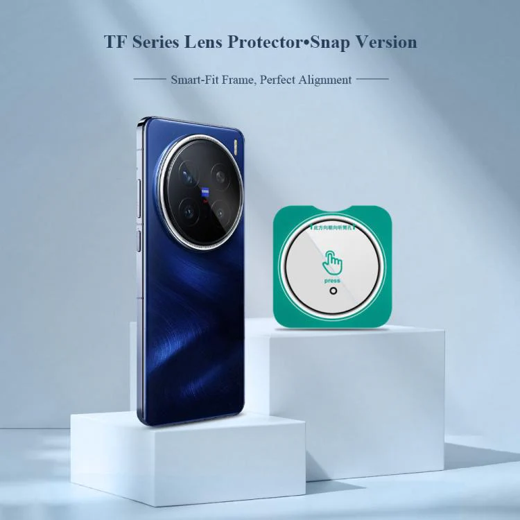 For vivo X200 Pro LeReach TF Series Snap Version HD Wear-Resistant Camera Lens Glass Film(Black) - Image 4