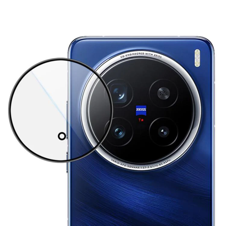 For vivo X200 Pro LeReach TF Series Snap Version HD Wear-Resistant Camera Lens Glass Film(Clear with Black Frame)