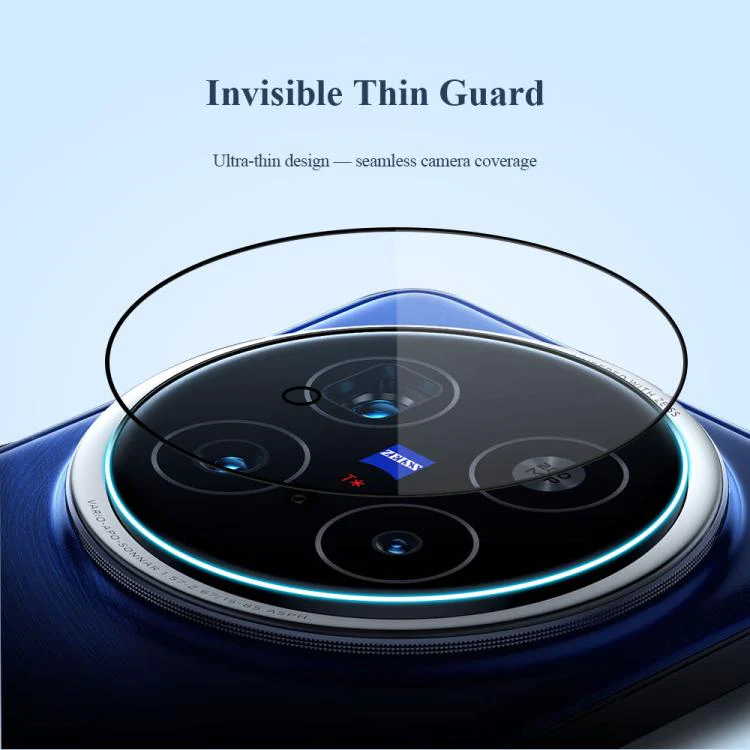 For vivo X200 Pro LeReach TF Series Snap Version HD Wear-Resistant Camera Lens Glass Film(Clear with Black Frame) - Image 10