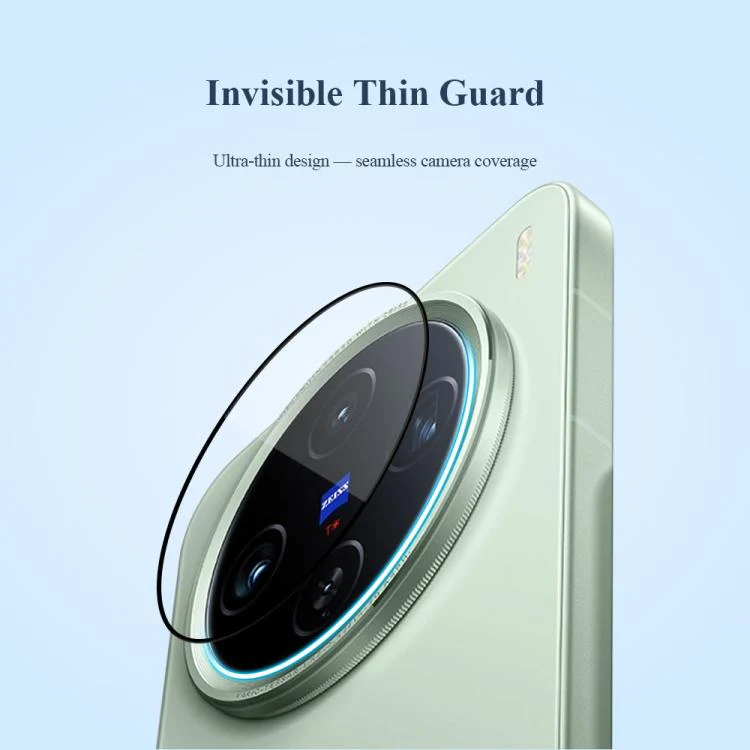 For vivo X200 Pro mini LeReach TF Series Snap Version HD Wear-Resistant Camera Lens Glass Film(Clear with Black Frame) - Image 10