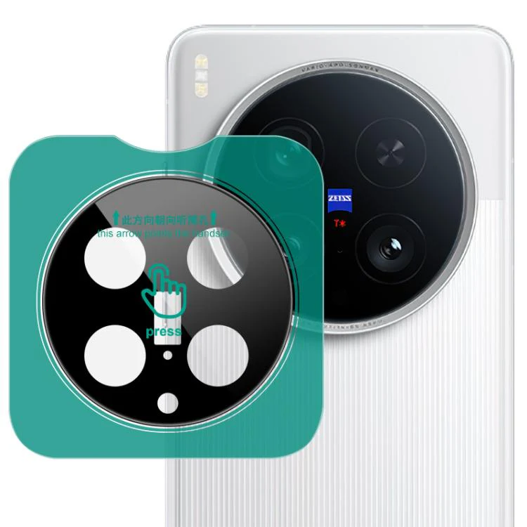 For vivo X200 Ultra LeReach TF Series Snap Version HD Wear-Resistant Camera Lens Glass Film(Black) - Image 2