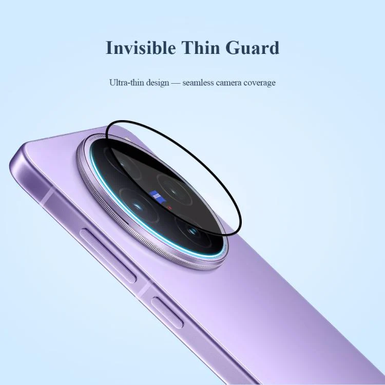 For vivo X200s 2pcs/Set LeReach TF Series Snap Version HD Wear-Resistant Camera Lens Glass Film(Black) - Image 10
