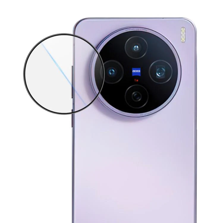 For vivo X200s LeReach TF Series Snap Version HD Wear-Resistant Camera Lens Glass Film(Clear with Black Frame)