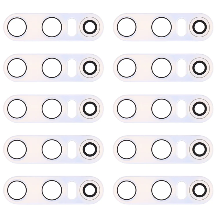 For Vivo X27 10pcs Back Camera Lens (White)