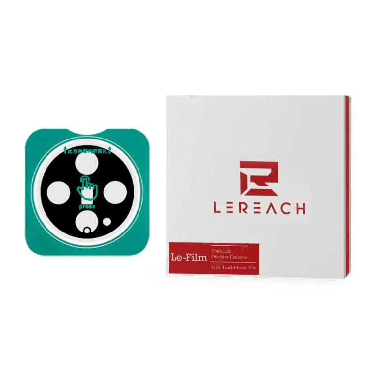 For vivo X300 2pcs/Set LeReach TF Series Snap Version HD Wear-Resistant Camera Lens Glass Film(Black) - Image 2