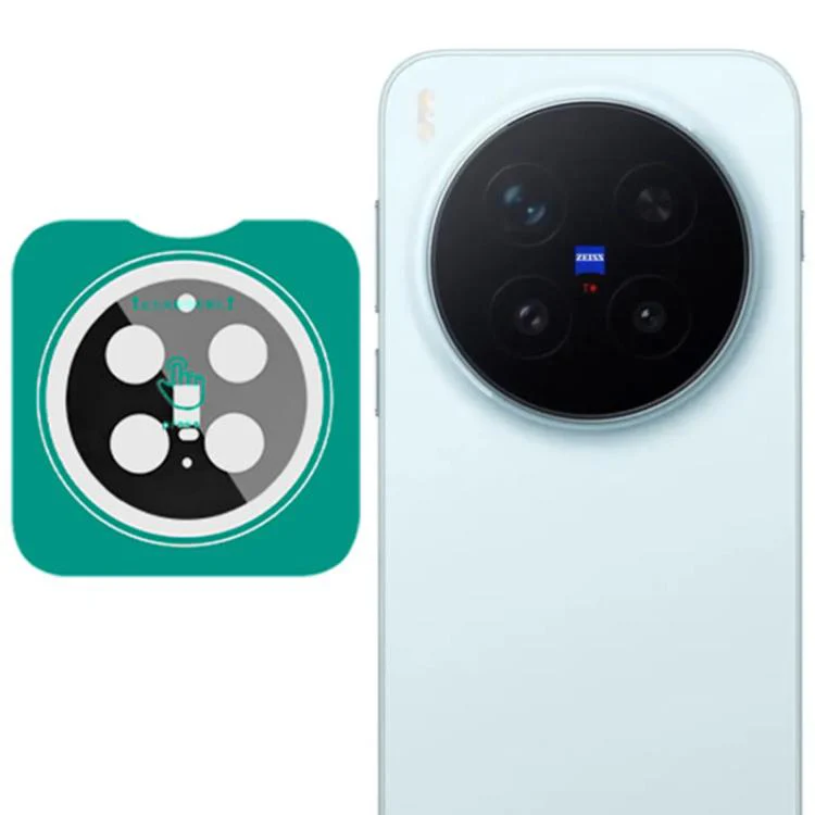 For vivo X300 Pro LeReach TF Series Snap Version HD Wear-Resistant Camera Lens Glass Film(Black)