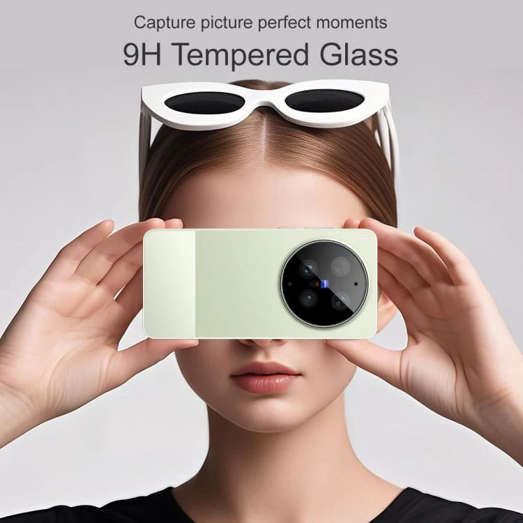 For vivo X300 Ultra imak Black Version HD Glass Rear Camera Lens Film, Self-positioning Version - Image 4