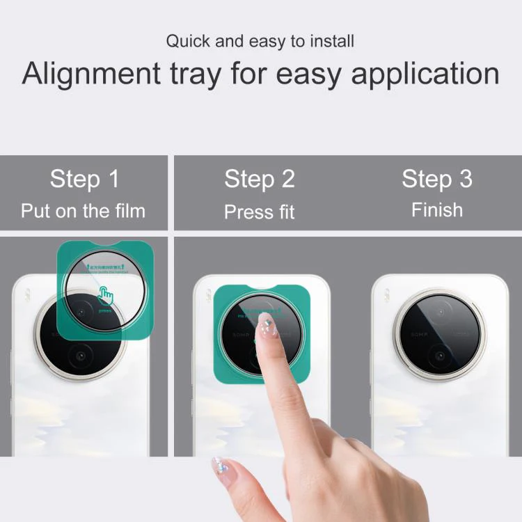 For vivo Y600 Pro 5G IMAK HD Glass Rear Camera Lens Film, Self-positioning Version - Image 5