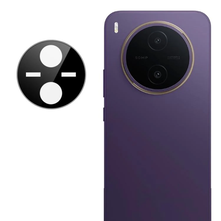 For vivo Y600 Pro 5G IMAK Rear Camera Lens Glass Film Black Version