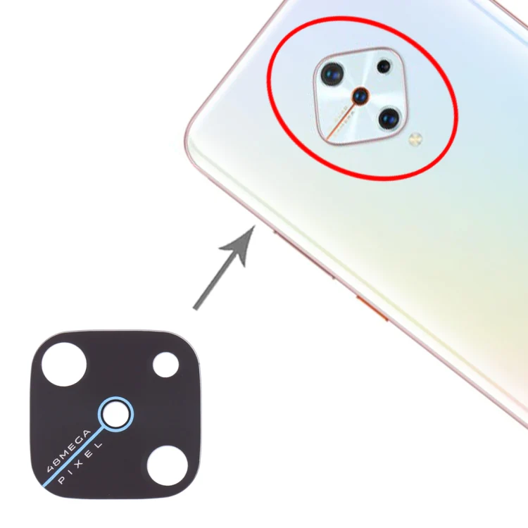 For Vivo Y9s 10pcs Back Camera Lens (Black) - Image 4