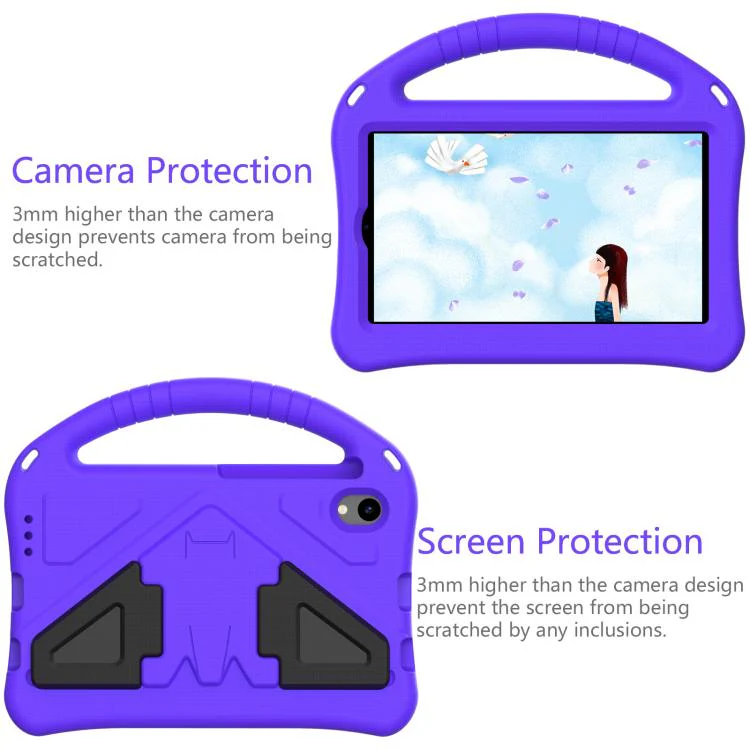 For Walmart Onn 7 inch Tablet 2026 EVA Shockproof Tablet Case with Holder(Purple) - Image 2