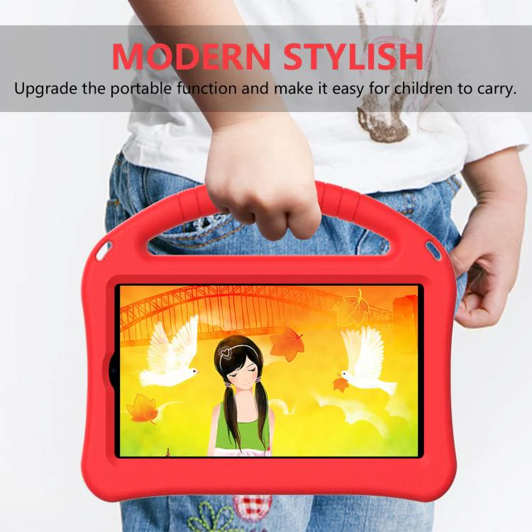 For Walmart Onn 7 inch Tablet 2026 EVA Shockproof Tablet Case with Holder(Red) - Image 5